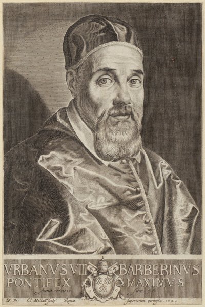 Porträt von Papst Urban VIII. von Claude Mellan