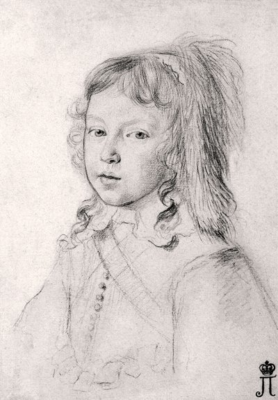 Porträt von König Ludwig XIV. als Kind von Claude Mellan