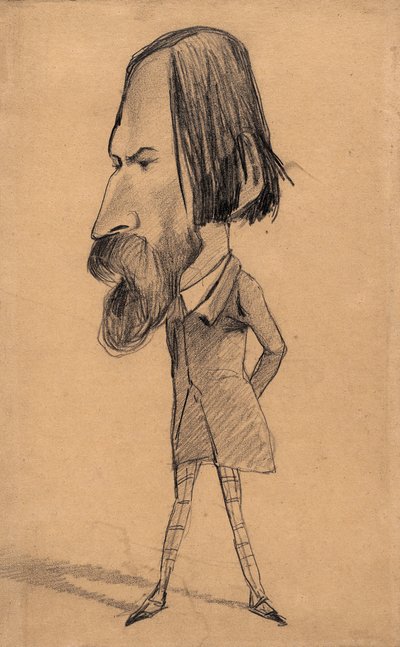Karikatur von Auguste Vacquerie, ca. 1859 von Claude Monet