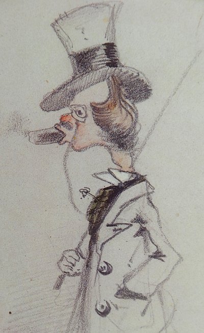 Dandy mit einer Zigarre, ca. 1857 von Claude Monet