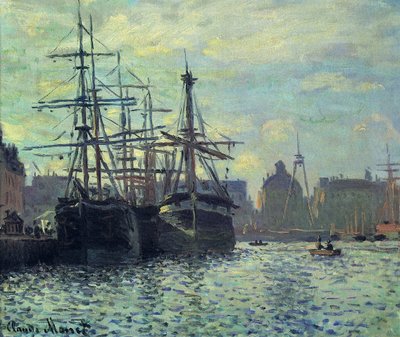Le Bassin du Commerce, Le Havre von Claude Monet