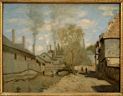 Der Bach Robec in Rouen von Claude Monet