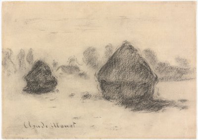 Monet - Getreideschober, 1891 von Claude Monet