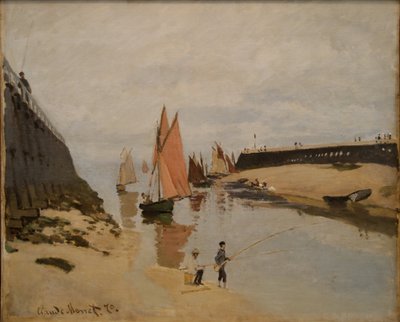 Der Hafen von Trouville von Claude Monet