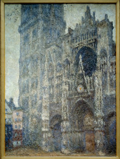 Das Portal der Kathedrale von Rouen; graues Wetter von Claude Monet