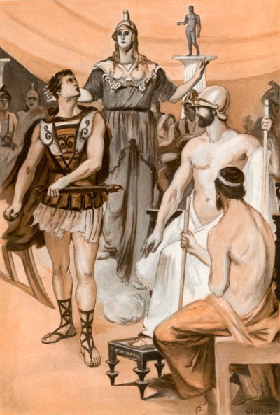 Illustration für die Ilias von Homer von Clement Goutier