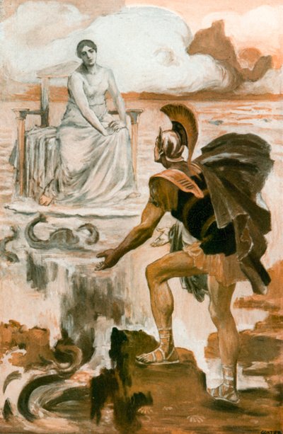 Illustration für die Ilias von Homer von Clement Goutier