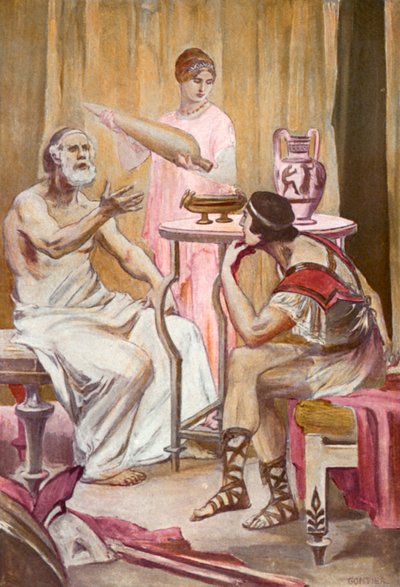 Illustration für die Ilias von Homer von Clement Goutier