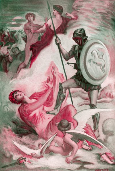 Illustration für die Ilias von Homer von Clement Goutier