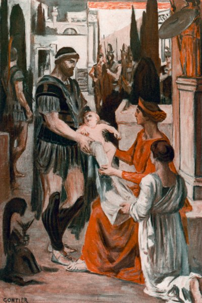 Illustration für die Ilias von Homer von Clement Goutier