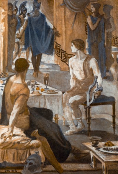 Illustration für die Ilias von Homer von Clement Goutier