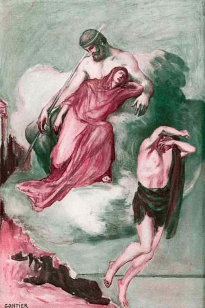 Illustration für die Ilias von Homer von Clement Goutier