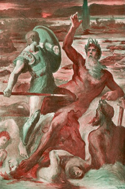 Illustration für die Ilias von Homer von Clement Goutier