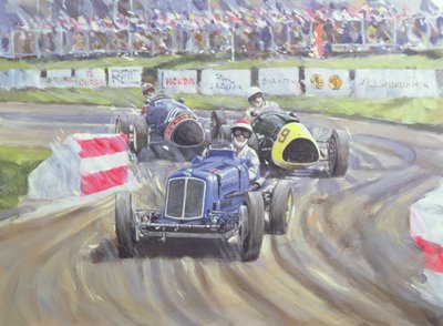 Das erste Rennen beim Goodwood Revival, 1998 von Clive Metcalfe