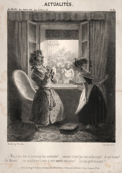 Actualités: ---Mais je suis donc un personnage bien considerable, 1841 von Clémente Pruche