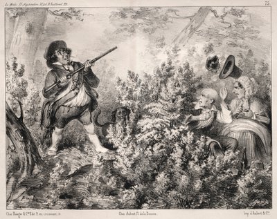 Actualités: Die Eröffnung der Jagd, 1840 von Clémente Pruche