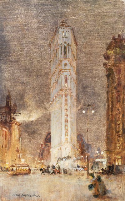 Das Flatiron-Gebäude, New York von Colin Campbell Cooper