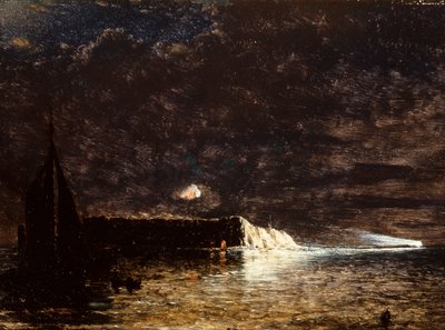 Nachtbombardement, Fort Sumter, 10. Dezember von Conrad Wise Chapman