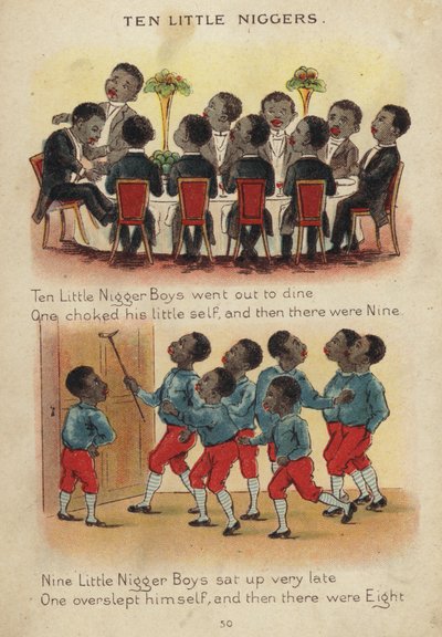Kinderreim: Zehn kleine schwarze Kinder von Constance Haslewood