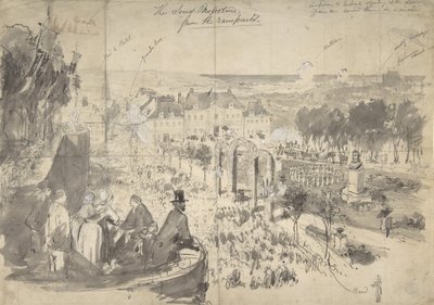 Der Besuch von Napoléon III in Boulogne-sur-Mer, 19. Jahrhundert von Constantin Guys