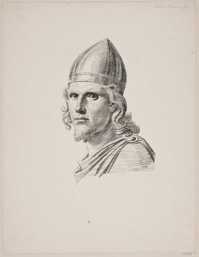 Kopf des Gottes Tyr beim Ægirsgilde von Constantin Hansen