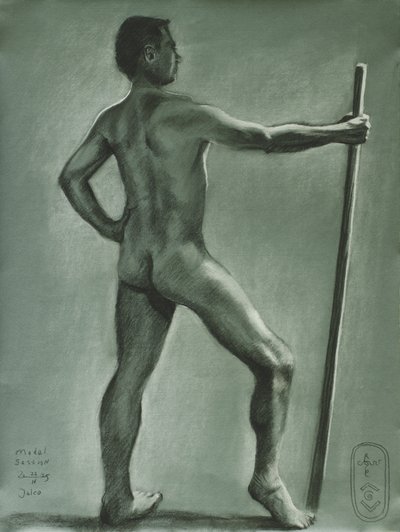 Klassische männliche Figurenstudie von Corné Akkers