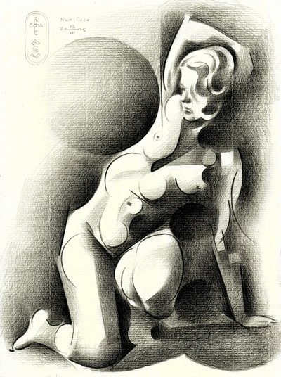 Elegante stilisierte Frau von Corné Akkers