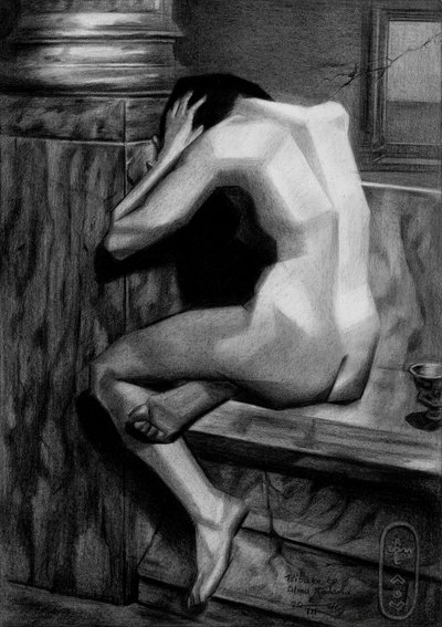 Figur der Verzweiflung von Corné Akkers