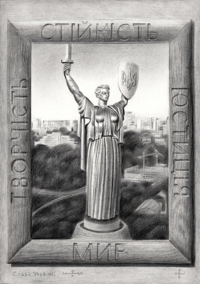 Kyiv Mutterland-Denkmal von Corné Akkers