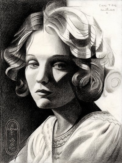 Nachdenkliches Monochromes Porträt von Corné Akkers