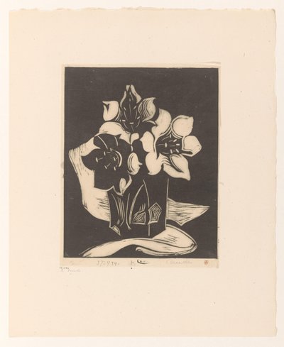 Vase mit Blumen von Cornelia Vreede (signed by artist)