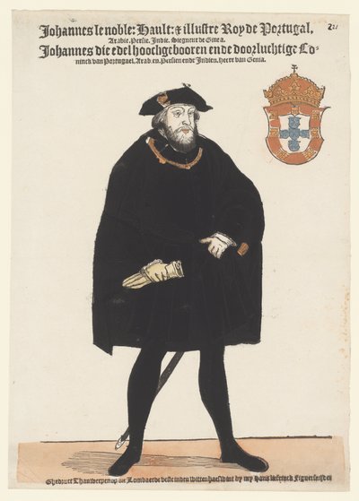 Porträt von Johannes III. von Portugal von Cornelis Anthonisz. (manner of)