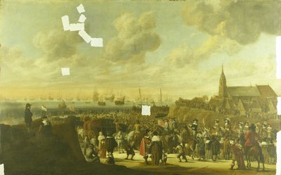 Die Abreise von Karl II. von England aus Scheveningen, 2. Juni 1660 von Cornelis Beelt