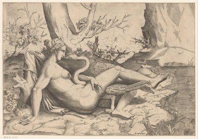 Leda und der Schwan von Cornelis Bos (possibly)