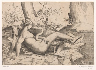 Leda und der Schwan von Cornelis Bos (possibly)