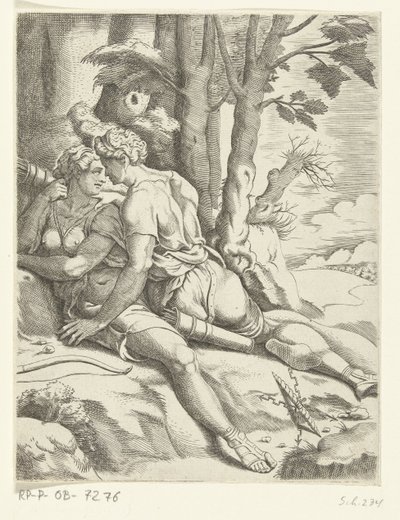 Jupiter und Kallisto von Cornelis Bos
