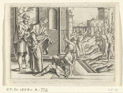 Paulus heilt einen Lahmen von Cornelis Bos
