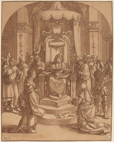 Das Urteil Salomos, 1782 von Cornelis Brouwer