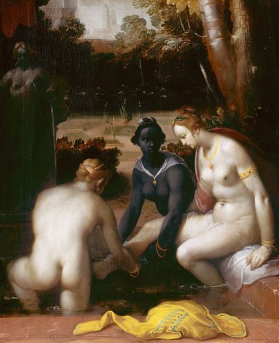 Bathseba beim Baden von Cornelis Cornelisz. Haarlem van