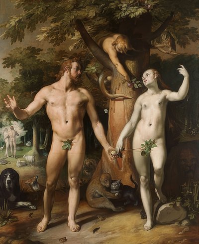 Der Sündenfall von Cornelis Cornelisz. van Haarlem