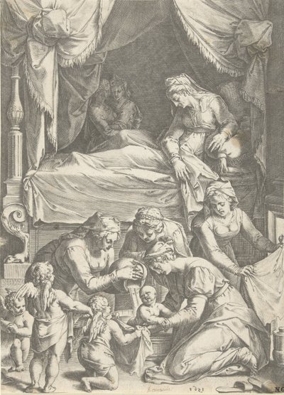 Geburt der Jungfrau von Cornelis Cort