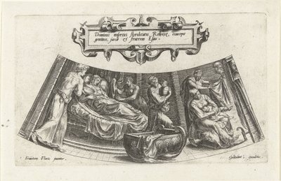 Die Geburt von Jakob und Esau von Cornelis Cort
