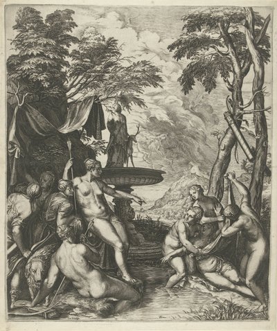 Diana entdeckt die Schwangerschaft von Callisto von Cornelis Cort