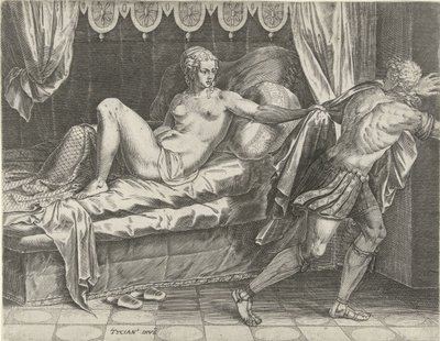 Joseph und die Frau von Potifar von Cornelis Cort
