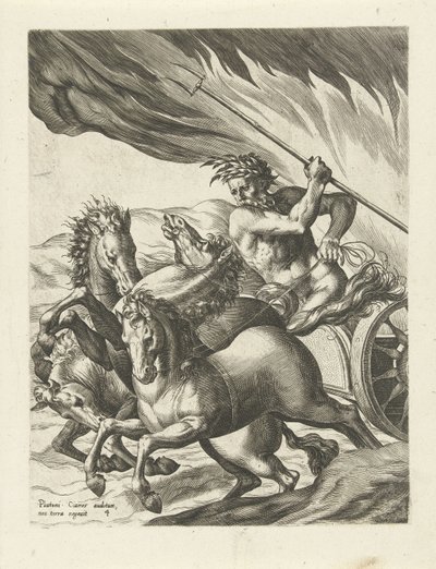 Pluto lässt Proserpina in der Unterwelt zurück von Cornelis Cort