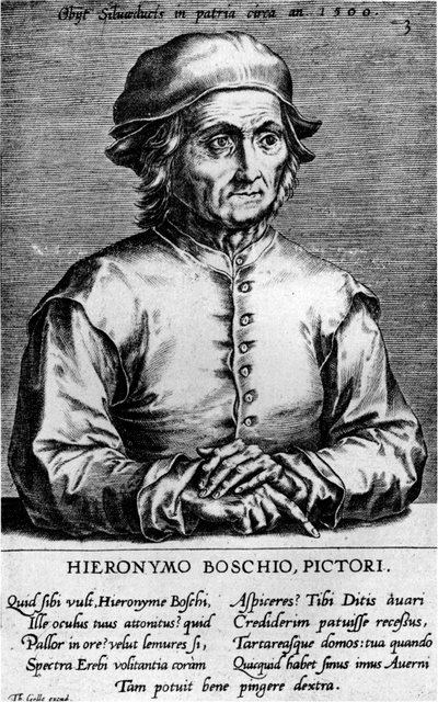 Porträt von Hieronymus Bosch, 1570er Jahre von Cornelis Cort