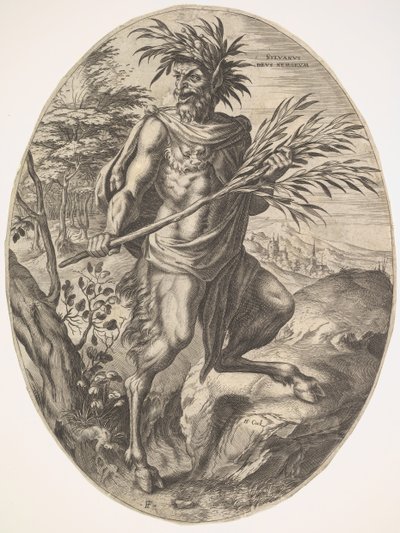 Sylvanus aus Die ländlichen Götter von Cornelis Cort