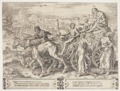 Der Triumph des Mangels von Cornelis Cort