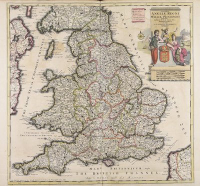 Accuratissima Angliae regni et Walliae principatus descriptio von Cornelis Danckerts