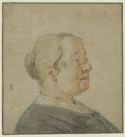 Büste einer Frau, Profil rechts von Cornelis Dusart